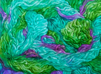 Laine multicolore, 2013 (gouche sur papier)