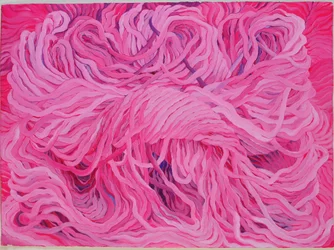 Wool Pink, 2013 (gouache sur papier)