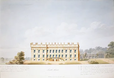 Conception de la façade sud, Chatsworth House