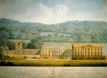 La façade ouest de Chatsworth House