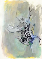 Fleur botanique abstraite