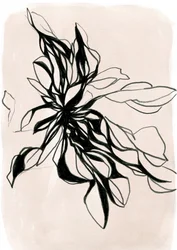 Fleur botanique abstraite
