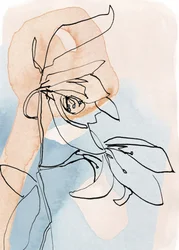 Dessins botaniques aux traits délicats
