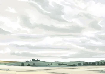 Paysage champêtre serein