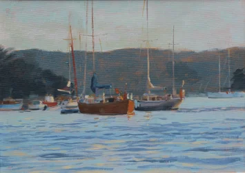 Voiliers du soir Salcombe, 2016