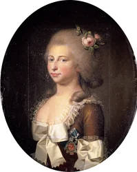 Portrait de Louise Auguste de Danemark 1771-1843, 1784