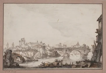 Caprice avec entre autres Ponte rotto. Rome