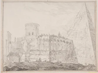 Pyramide de Cestius près de Porta S. Paulo