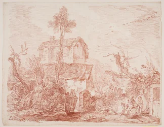 Paysage imaginaire italien