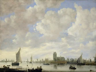 Vue du Merwede au large de Dordrecht
