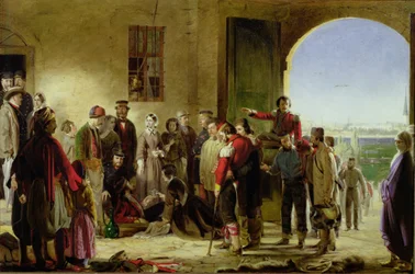 La mission de la miséricorde : Florence Nightingale recevant les blessés à Scutari