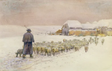 Rentrer le troupeau, 1901