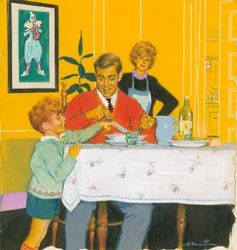 Papa en train de dîner