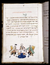Livre de prières (12,7 x 8,8 cm) Bambeg 1773. À la fin de la prière pour le néo (jour de la nouvelle lune) - Musée juif de Bâle, Suisse