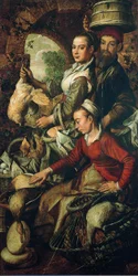 Scène de marché