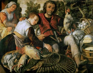 Scène de marché