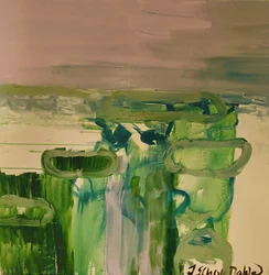 Paysage abstrait verdoyant