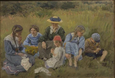 Repos dans le pré. L
