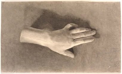 Étude de main en plâtre