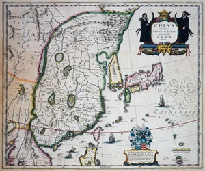 Carte de la Chine, par Joan Blaeu (1596-1673)
