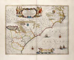 Carte de la Virginie et de la Floride, 1667