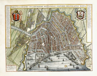 Plan et vue des villes et bâtiments de Hollande et des Pays-Bas, 1649