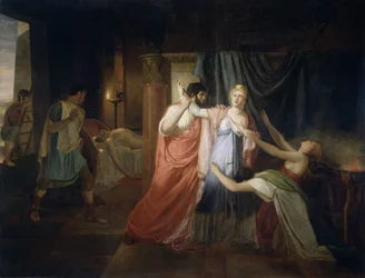 Proculeius empêchant Cléopâtre de se poignarder