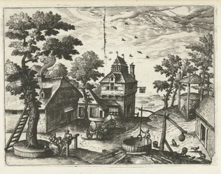 Auberge avec puits