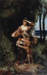 Chevrère au bord de la mer