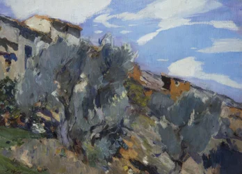 Ferme avec forêt