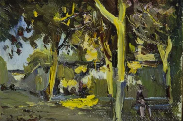 Place avec arbres