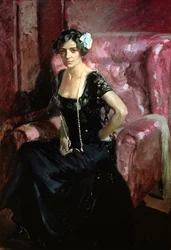 Clotilde en robe de soirée