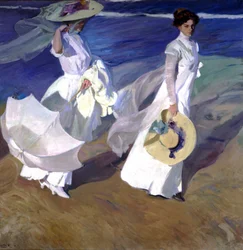 Promenade en bord de mer