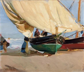 Pêcheurs, bateaux échoués, Valence