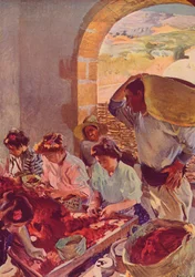 La Préparation des raisins secs, 1890, vers 1932