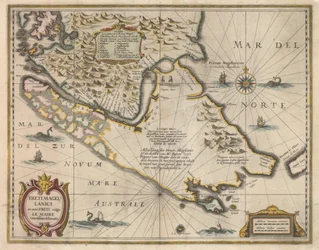 Freti Magellanici ac novi freti vulgo Le Maire exactissima delineatio, c.1630