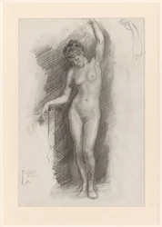 Nu féminin debout