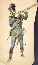 Un carabinier des chasseurs autrichiens, corps prestigieux d