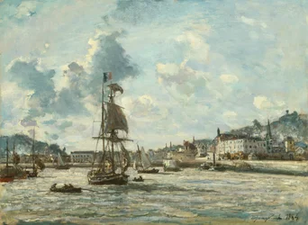Entrée du port de Honfleur, 1863-64