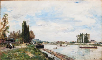 Vue de Meudon du pont de Sèvres, 1866