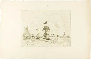 Quai en bois, port de Honfleur