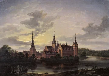 Frederiksborg Slot au clair de lune