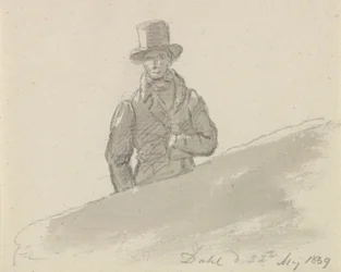 Figure masculine avec chapeau