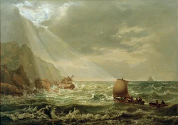 Naufrage sur la côte rocheuse de Capri