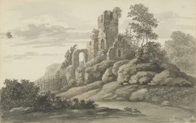 Les ruines du château à Wehlen