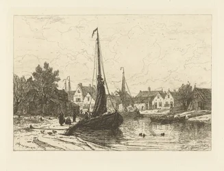 Vue du port de Spakenburg
