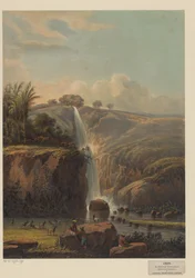 Vue sur la cascade de Singahan