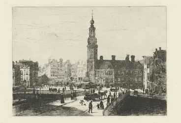 Vue sur la place de la Monnaie d