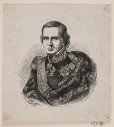 Militaire inconnu avec étoile de grand-croix suédoise
