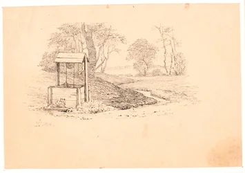 La source. Illustration pour "Fables pour enfants" de Kaalund. Voir commentaire du catalogue d